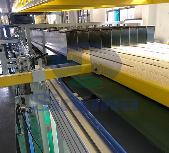 Edge Sealing Rock Wool Color Steel Sandwich Panel Line,Sinowa