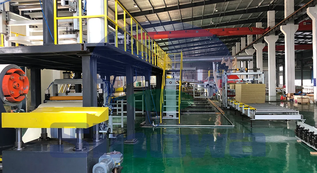 泰州鋼結(jié)構(gòu)巖棉板機(jī)械設(shè)備, Rockwool Sandwich Panel Production Line, Mineral Wool Sandwich Panel Production Line